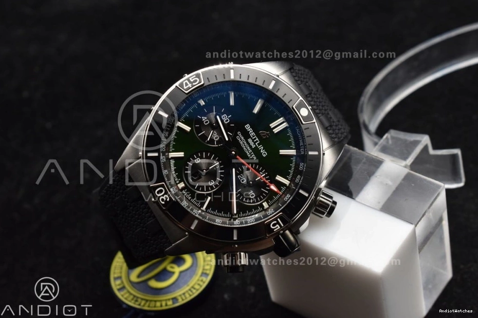 Robber 1:1 On Chronomat SS Edition Colorful 536 44mm A BLSF Best B01 Dial Bracelet Green 0916